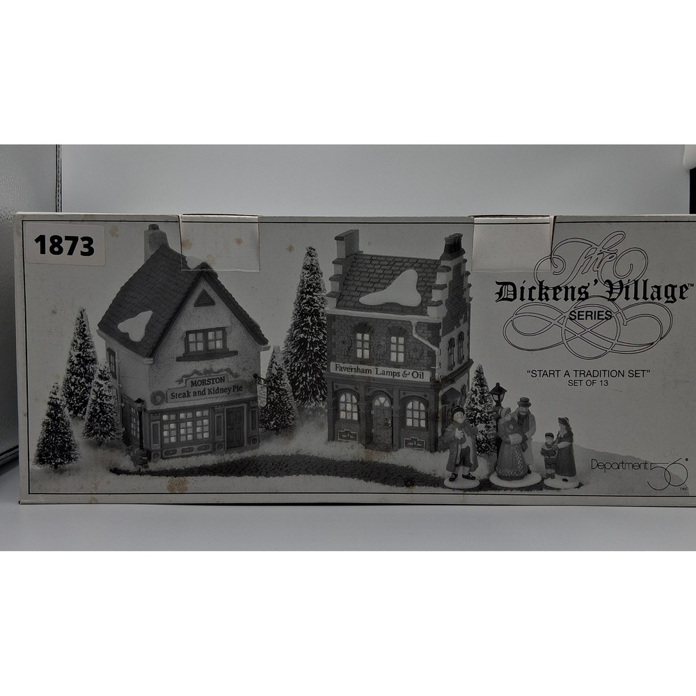 Department 56 Dickens Village Faversham Lamps & Oil Porcelain Building